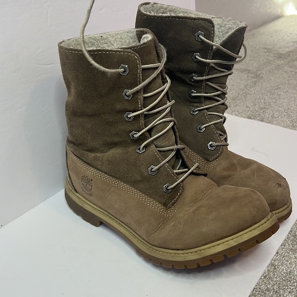 Timberland Boot Military Style Beige size 8.5 - Picture 9 of 12